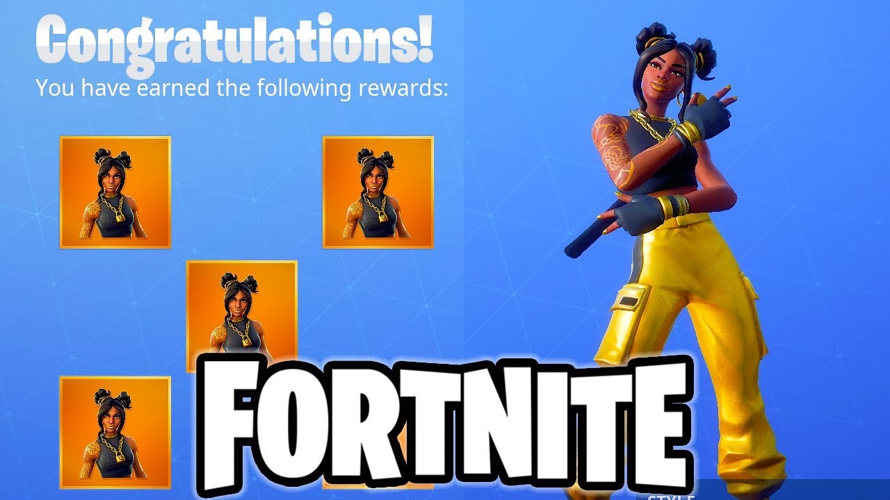 Fortnite MAX LUXE SKIN in Fortnite | Gold Luxe Tier 100 Skin