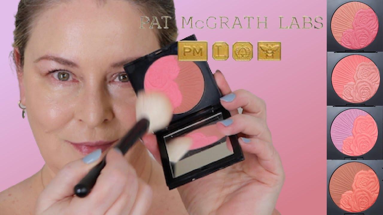 Pat McGrath Divine Blush Duos - 4 Shades - Swatches & Application Light Medium Skin