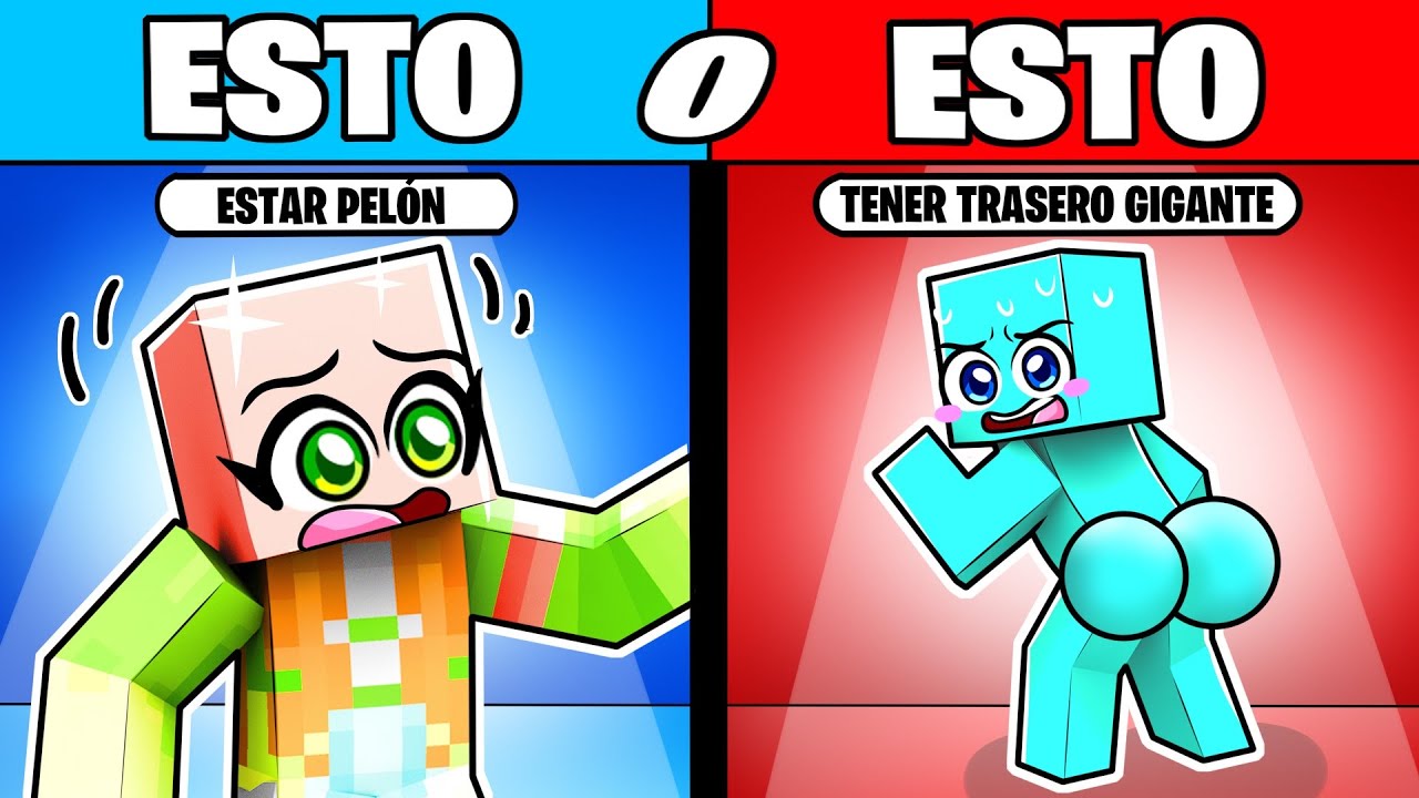 Jugué a QUE PREFIERES Nivel EXTREMO en Minecraft!