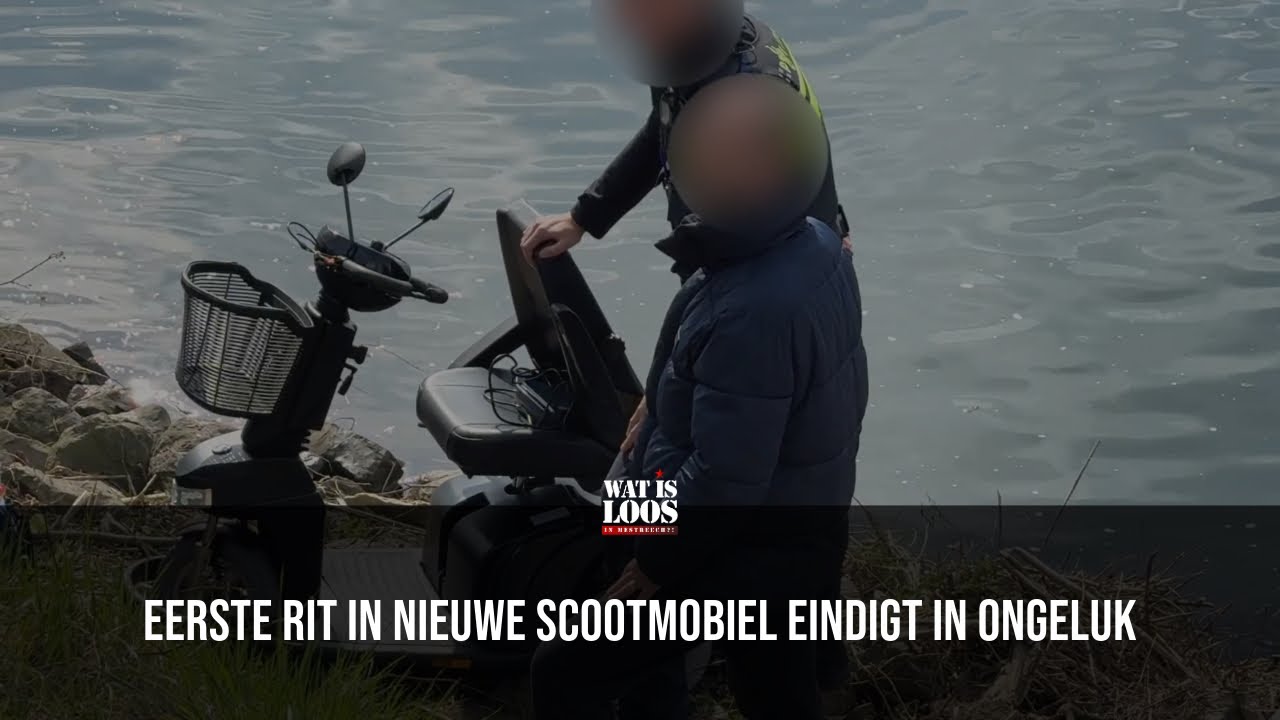 EERSTE RIT IN NIEUWE SCOOTMOBIEL EINDIGT IN ONGELUK