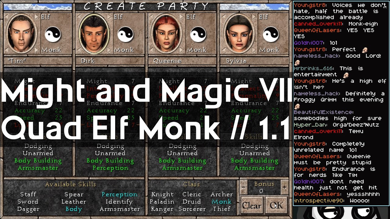 LGWI Live! - Might & Magic VII, Quad Elf Monk // 1.1