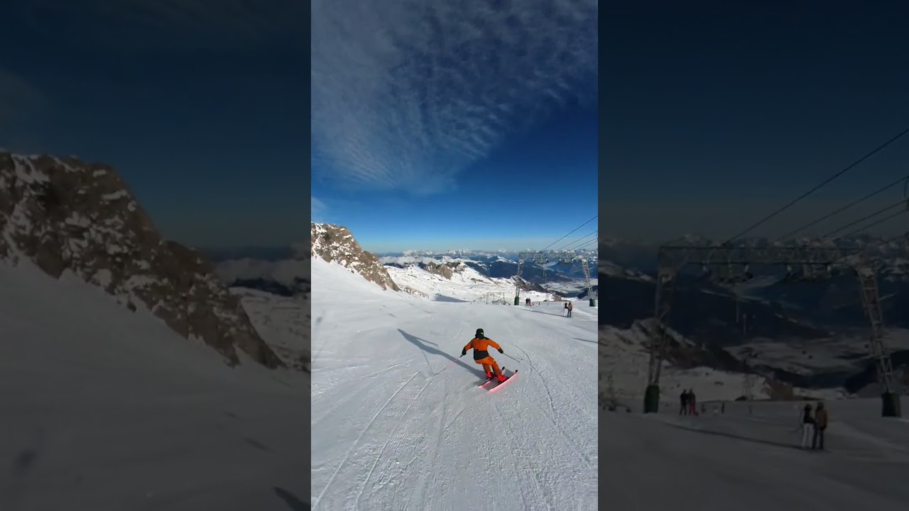 Short turns on the Kitzsteinhorn glacier #skiing #carving #ski