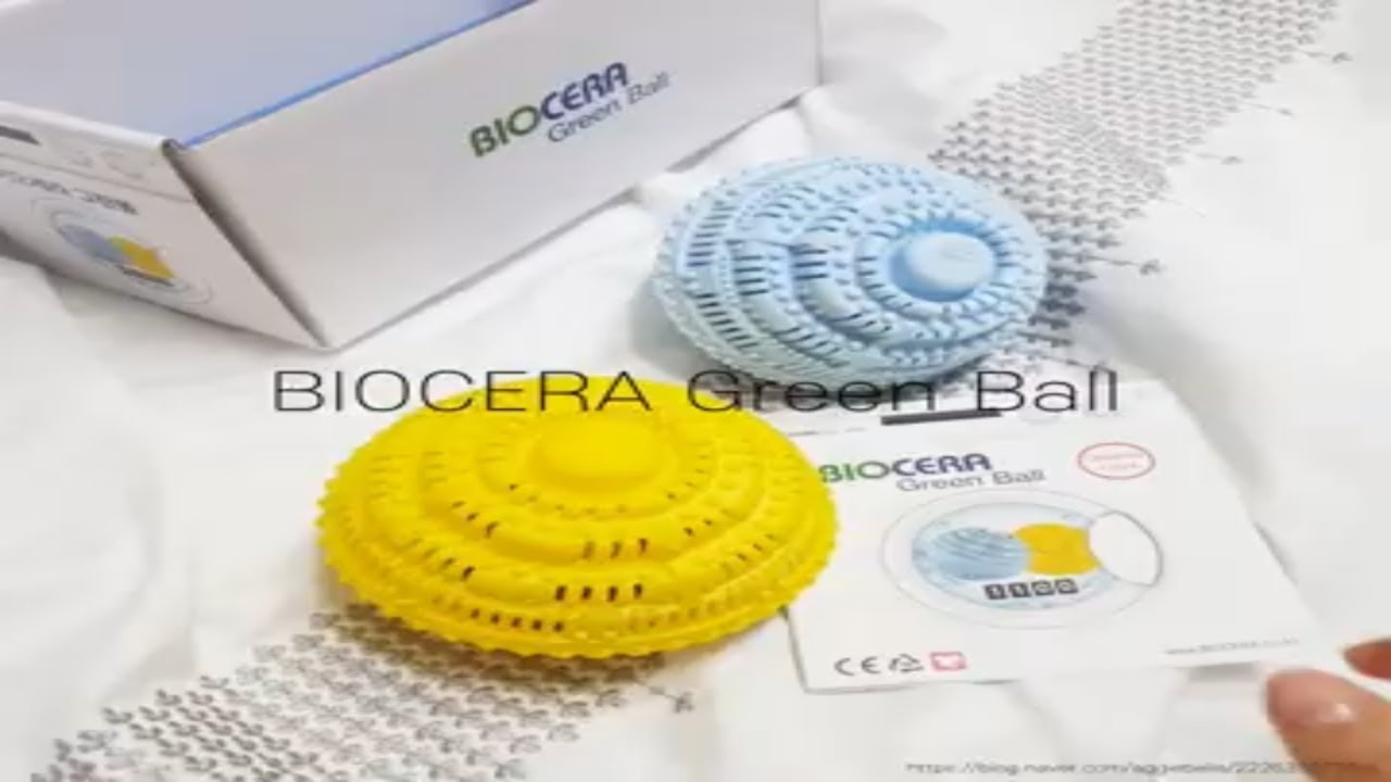 [Laundry Ball] 바이오세라 친환경 무세제 그린볼/세탁볼 Eco-friendly Laundry ball that washes without detergent ASMR!