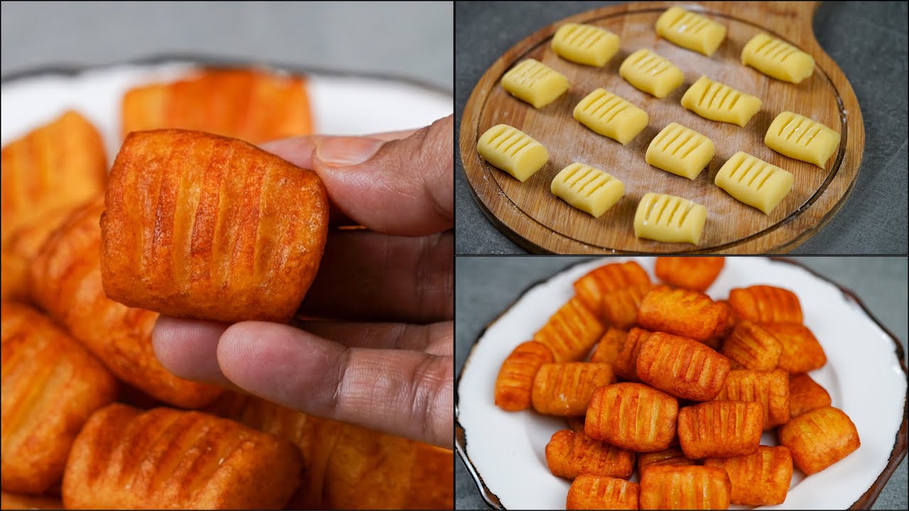 TAKE 2 POTATOES & MAKE THIS DELICIOUS SNACKS IN JUST 10 MIN. | BUBBLE POTATO CHIPS  | SNACKS RECIPE