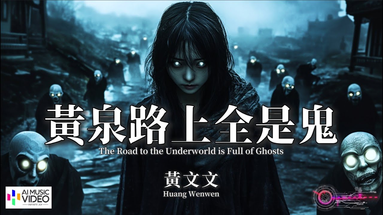 【高清MV】黃文文 - 黃泉路上全是鬼【Pinyin + Eng Sub | AI音樂視頻 | 繁體拼音英文動態字幕】Huang Wen Wen 【黄文文  -  黄泉路上全是鬼】