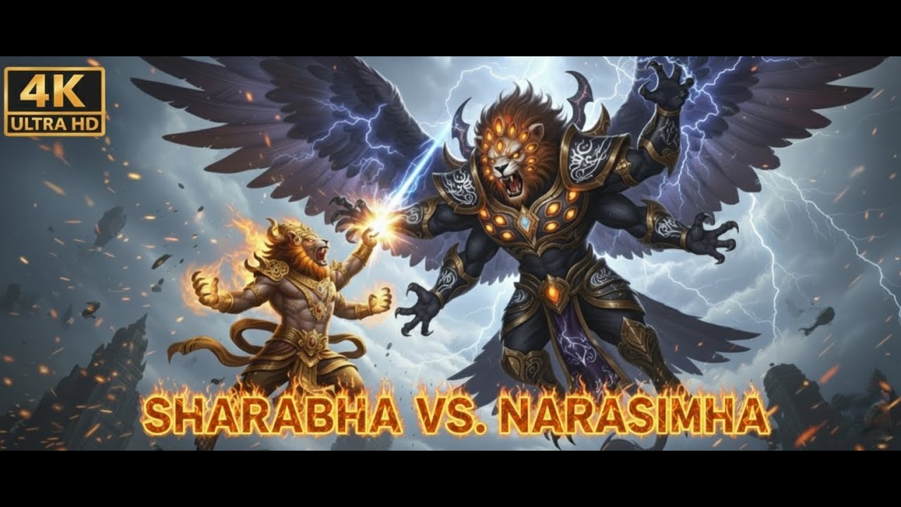 Narasimha vs Sharabh  -Ultimate Divine Confrontation |The Avatar Battle