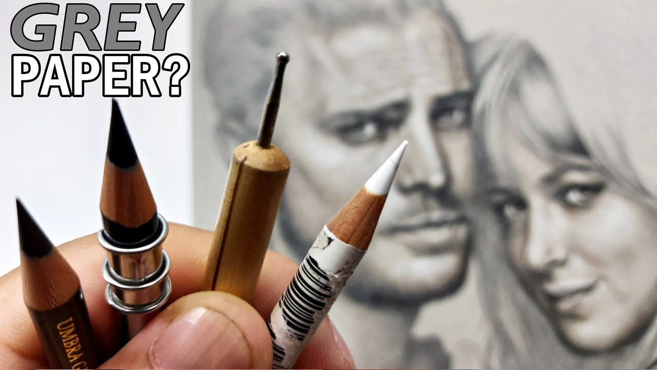Colored Pencil PAPER U Must Try! Realistic Portrait Drawing Tutorial- Part 1