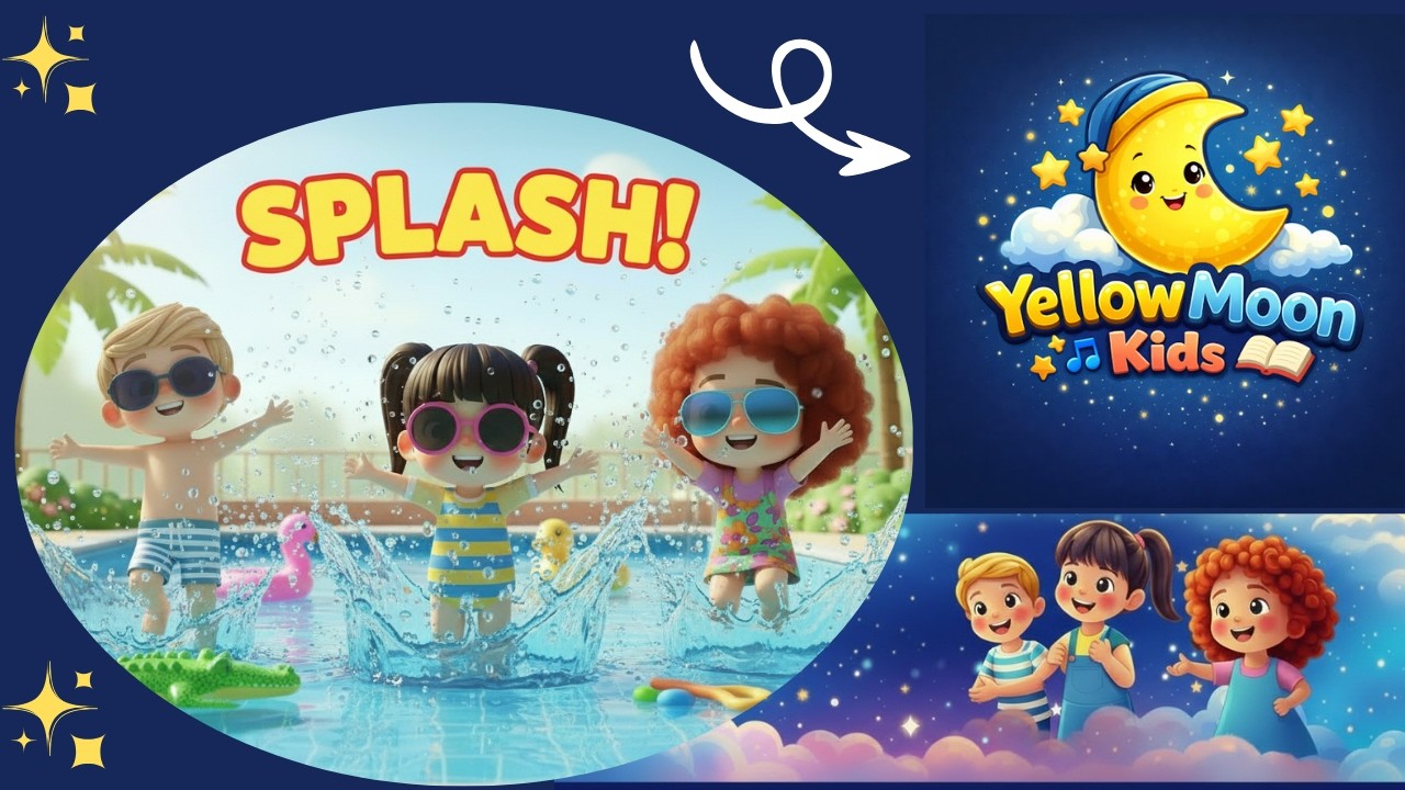 Swimming Pool Song for Kids 💦 Splash & Play | Fun Summer Kids Song | Nursery Rhymes