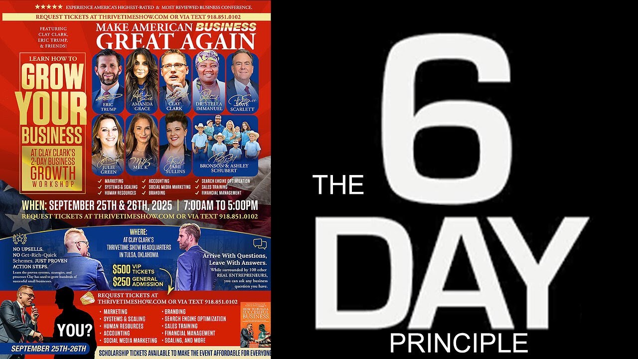 Six Day Work Week | To Create Like the Creator You Must Work 6 Days | Exodus 20:9-11 + Gen 1:31