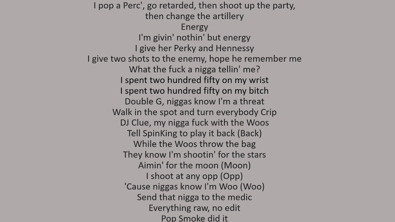 Pop Smoke - Invincible (lyrics)