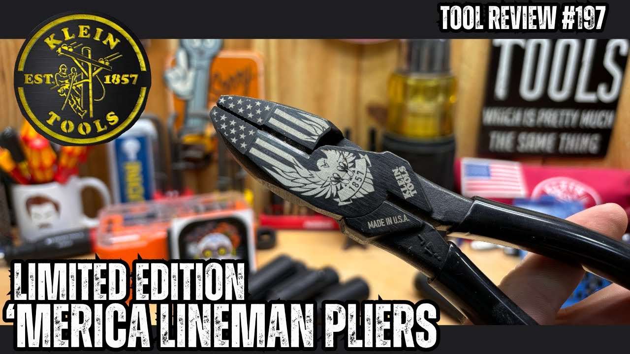 LIMITED EDITION - Klein Lineman Pliers - A Little 'Merica for Election Day! #tools #kleintools #new