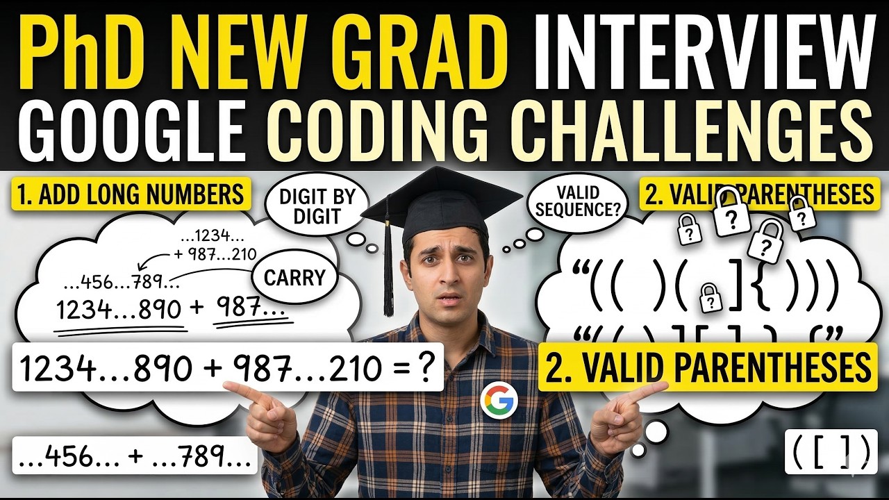 DSA Interview With PhD New Grad - Medium Difficulty - Lean No Hire