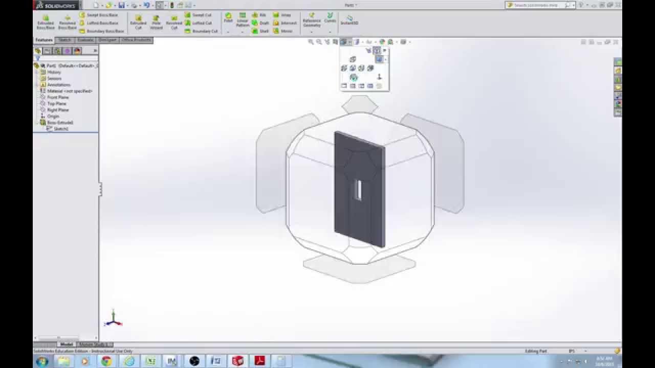How to Draw a Switch Plate in SolidWorks