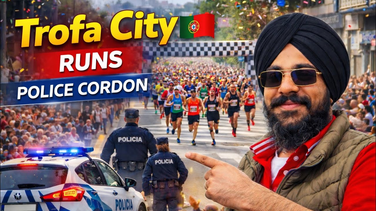 ਗਰੋਸਰੀ 🇵🇹ਲੈਣ ਗਏ ਸੀ ਪਰ ਇਹ ਕੀ ਹੋ ਗਿਆ? 😱🏃‍♂️🏁 ਵੱਡਾ ਸਰਪ੍ਰਾਈਜ਼! Trofa City Vlog 🚔#TrofaCity #PortugalVlog