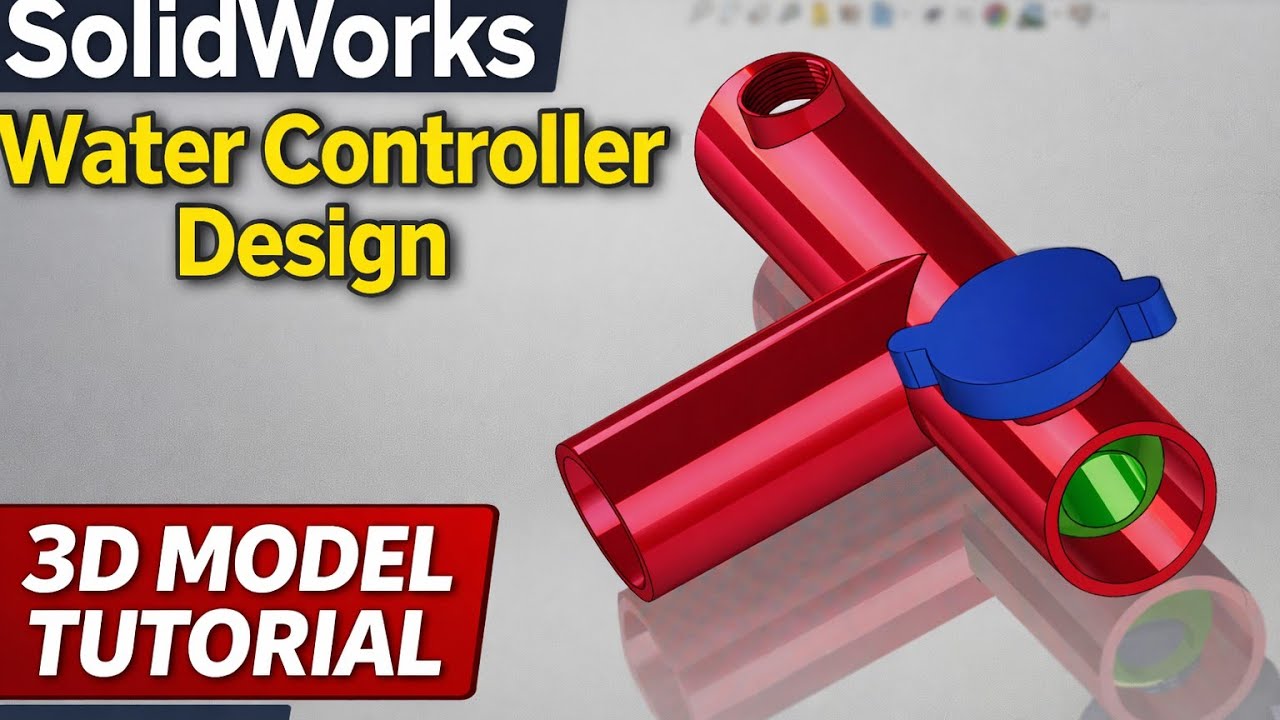 SolidWorks Water Controller 3D Model | Step by Step Tutorial