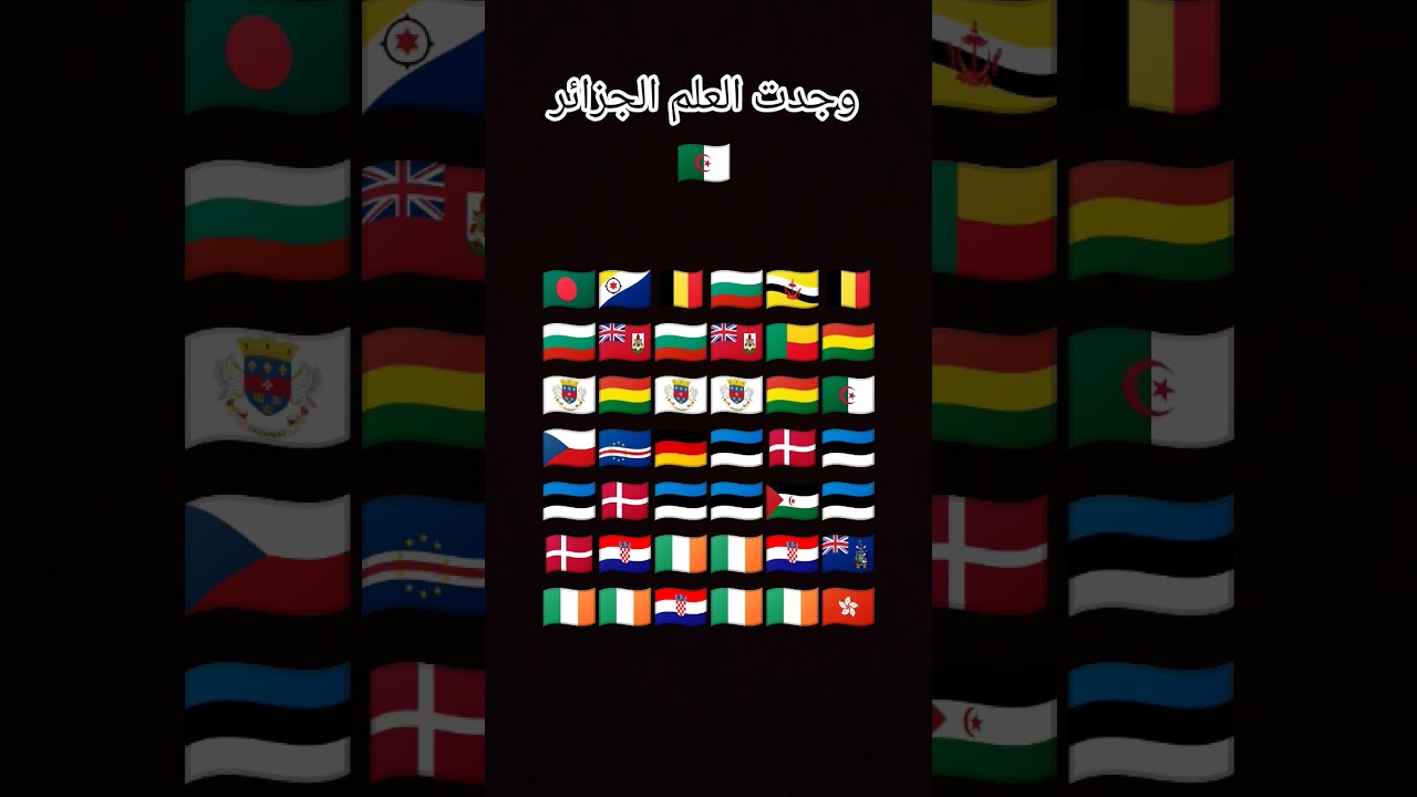 وجدت العلم الجزائر حط لايك وإشتراك 🇩🇿