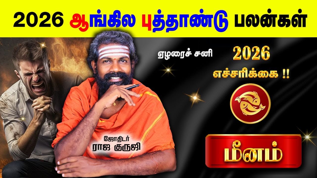 Meenam 2026 New year predictions #shorts #brammajothidam #trending  #Meenam #rajaguruji #viralvideo