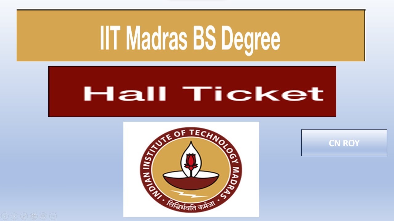 HALL TICKET RELASED QUALIFIER EXAM | Things to Carry on Exam Day | IIT MADRAS BS DEGREE 