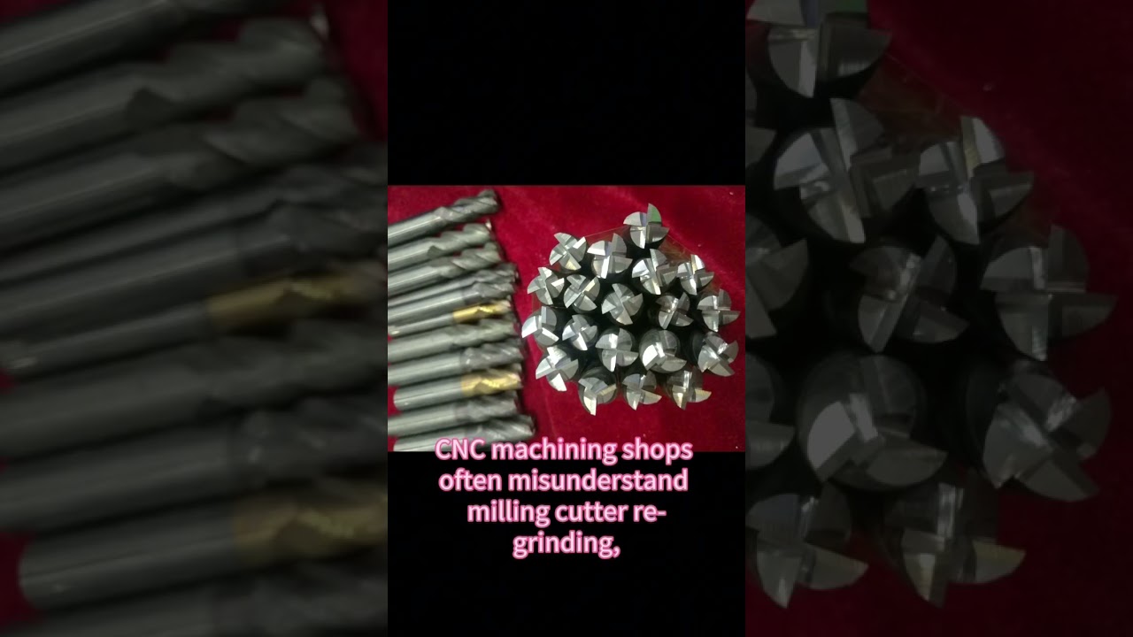 High finish of cutter Re-grinding #cncmill#grinder#end mill#drill