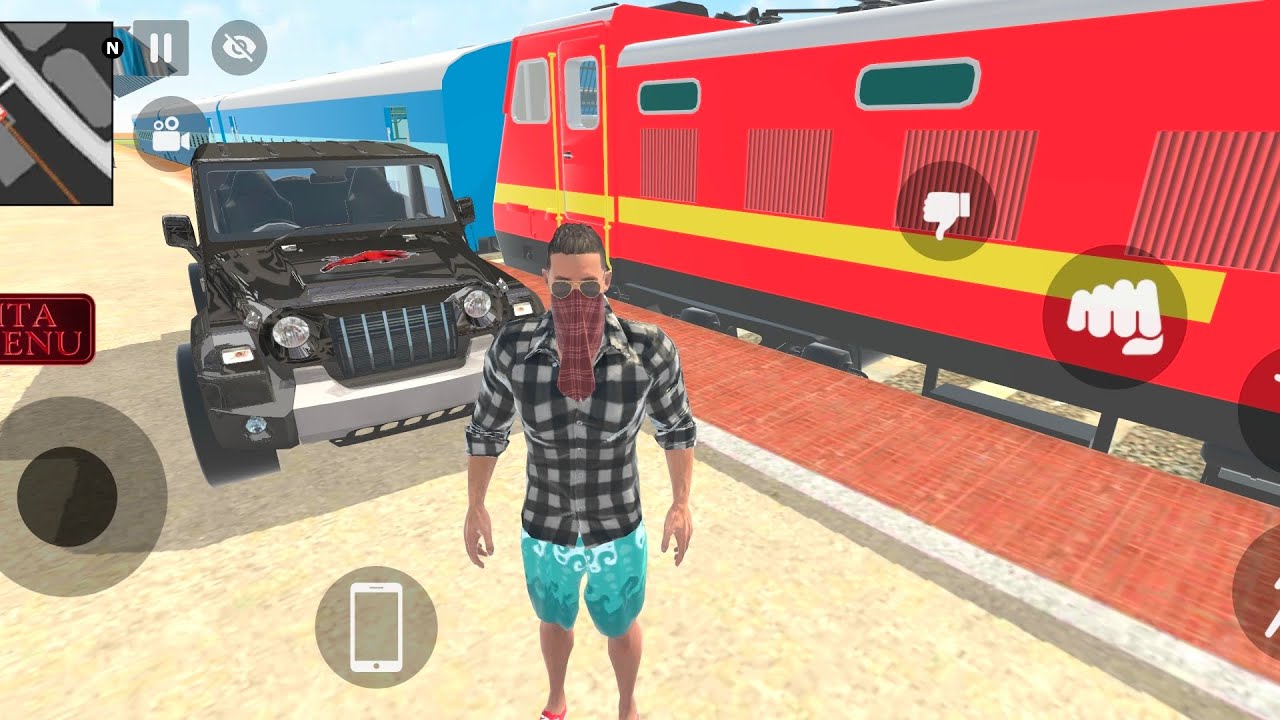 😍 Joker ne  black Thar leke nikal gaya Rola jamane ke liye ⚜️🎮 indian theft auto simulator 💥