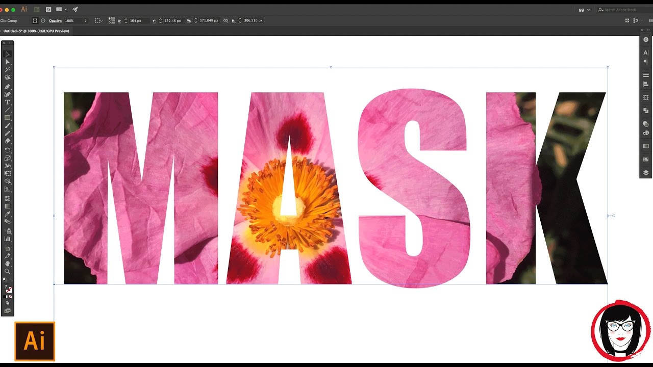 How to put photos inside text, a shape, or a compound path in Illustrator