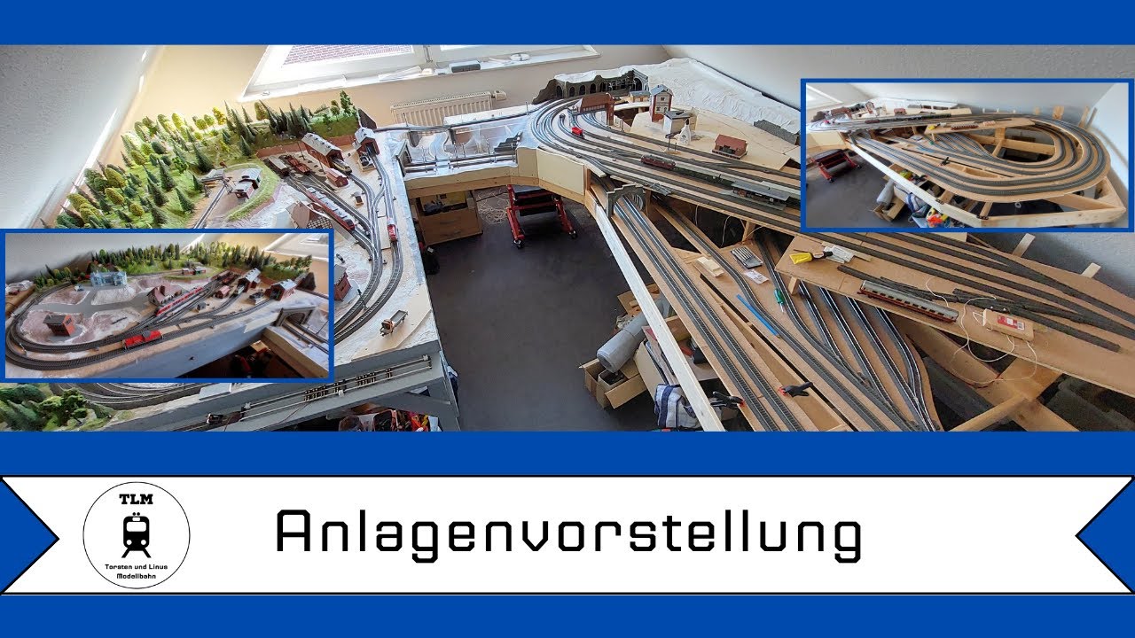 H0 Modelleisenbahn: Anlagenvorstellung, kommentierter Überblick, 3D - Gleisplan, Schattenbahnhöfe...