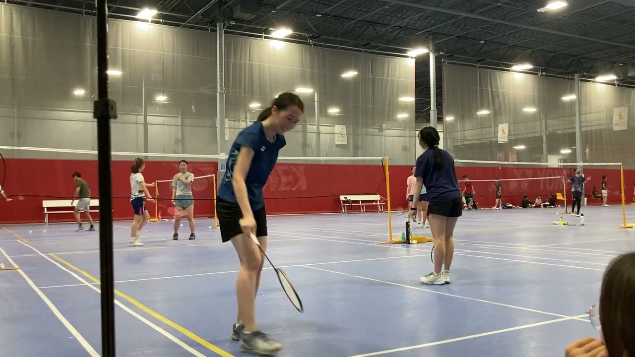 UofM Open fall 2025, WD Consolation Semi Final. 19-21; 16-21
