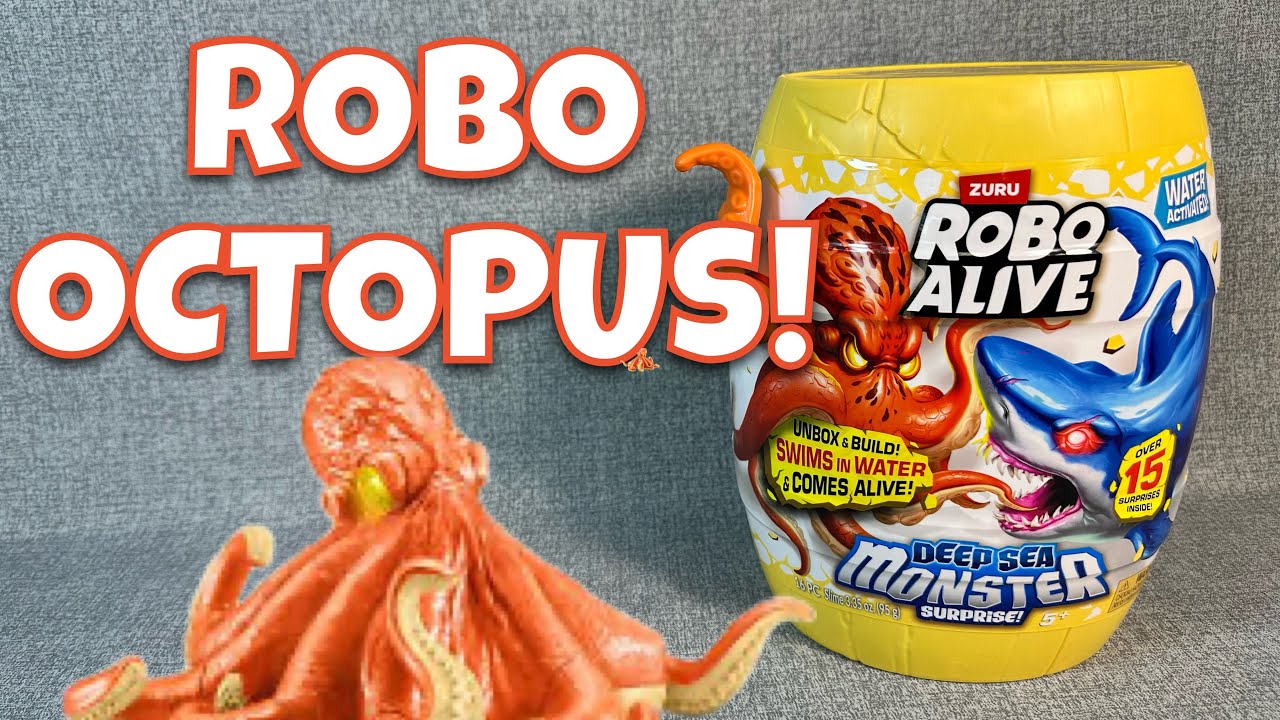 ZURU ROBO ALIVE DEEP SEA MONSTER ROBO OCTOPUS OPENING AND REVIEW!