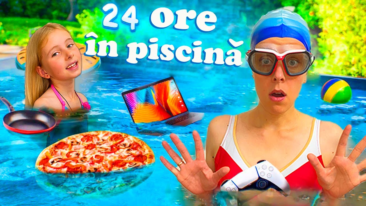 PEDEAPSĂ ⏰ 24 de ore în PISCINĂ 🌊 (Partea 1)