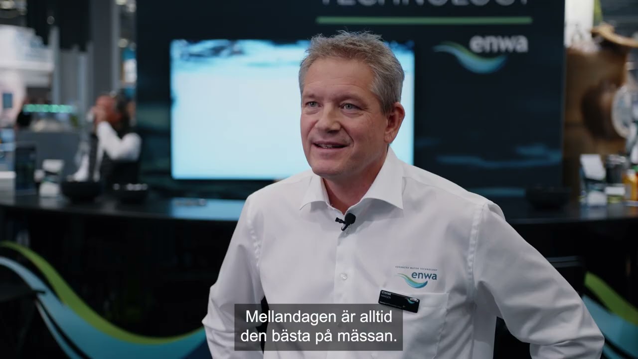 Enwa monter på mässa VATTEN2023 - SE SUB