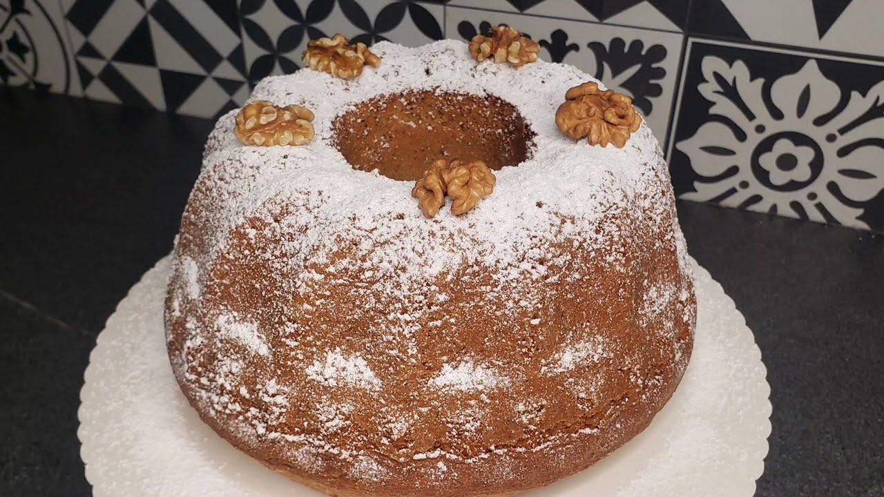 GÂTEAU MOELLEUX D' AMANDES ET NOIX 🥮😋