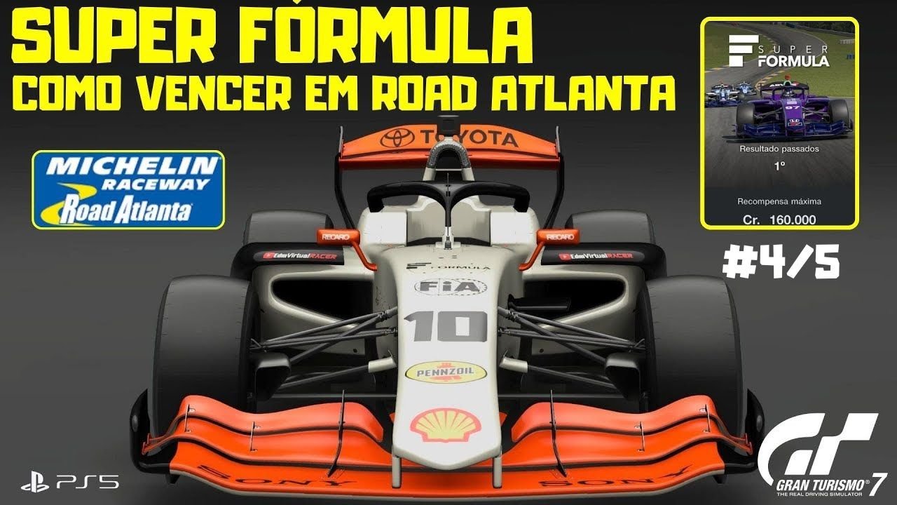 Como Vencer a Prova de Road Atlanta Super Fórmula do Gran Turismo 7 #ps5 #gt7 #gameplay #racing