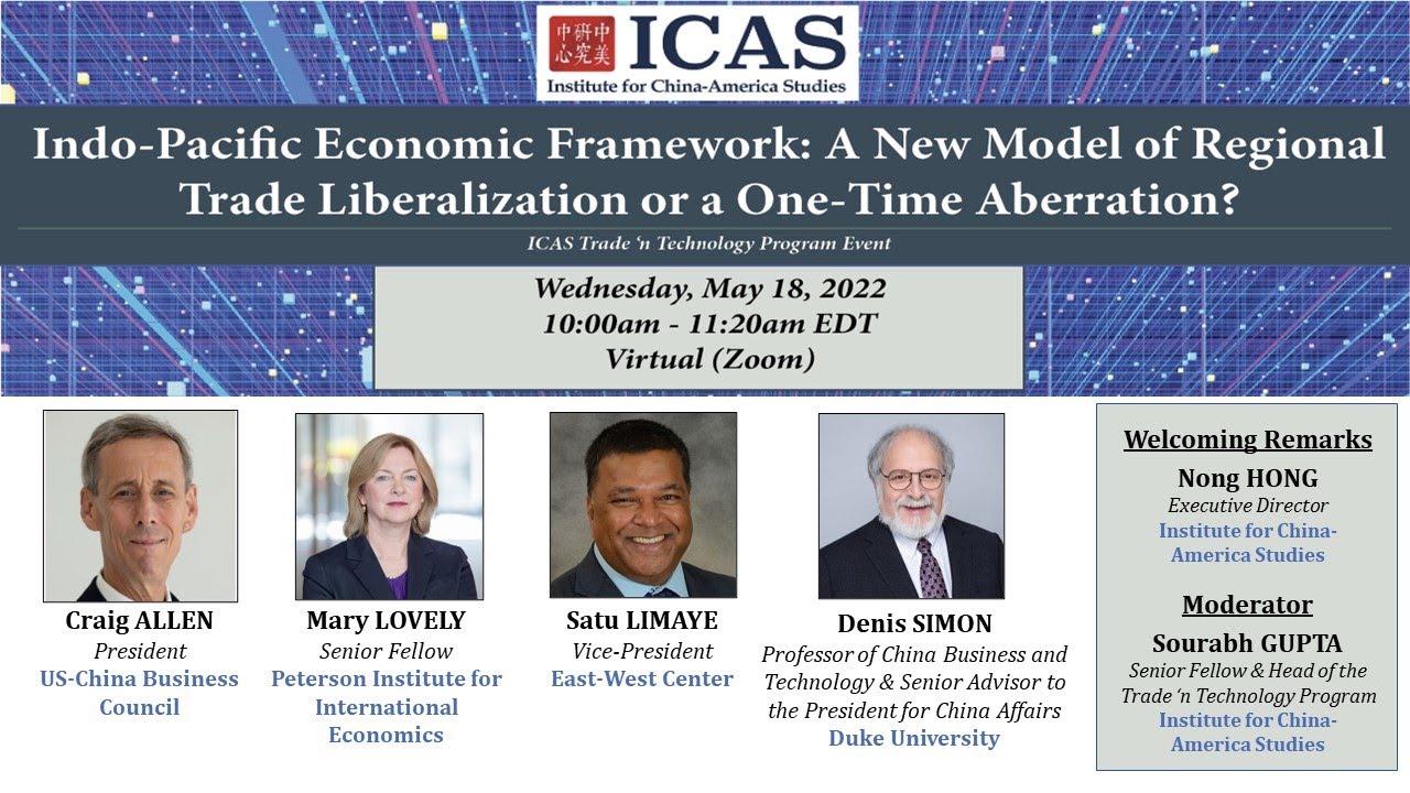 Indo-Pacific Economic Framework: A New Regional Trade Liberalization Model or One-Time Aberration?