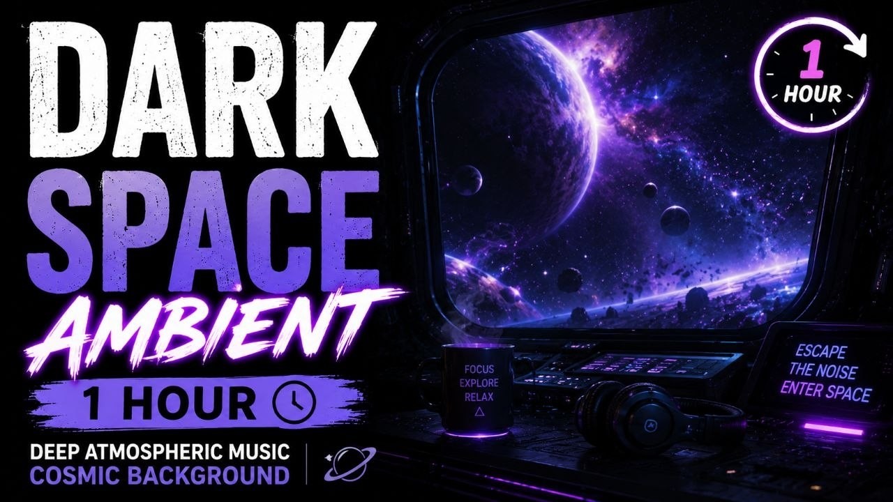 Dark Space Ambient – 1 Hour Deep Atmospheric Music | Cosmic Background