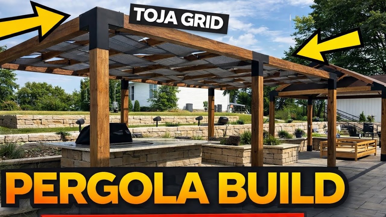 Toja Grid Pergola 12x20 Installation