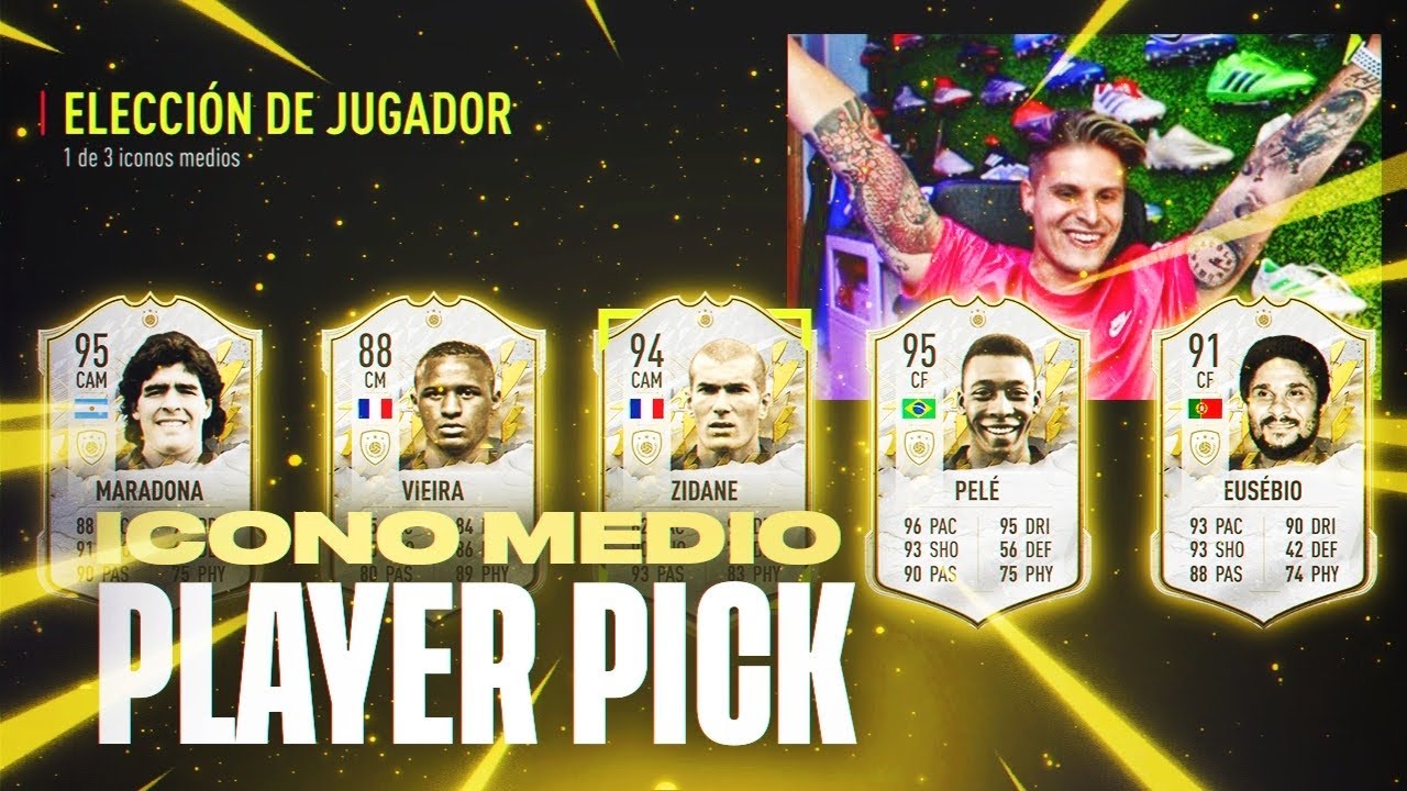 ME TOCA UNO DE LOS MEJORES ICONOS!! PLAYER PICK DE ICONO MEDIO!! | FIFA 22