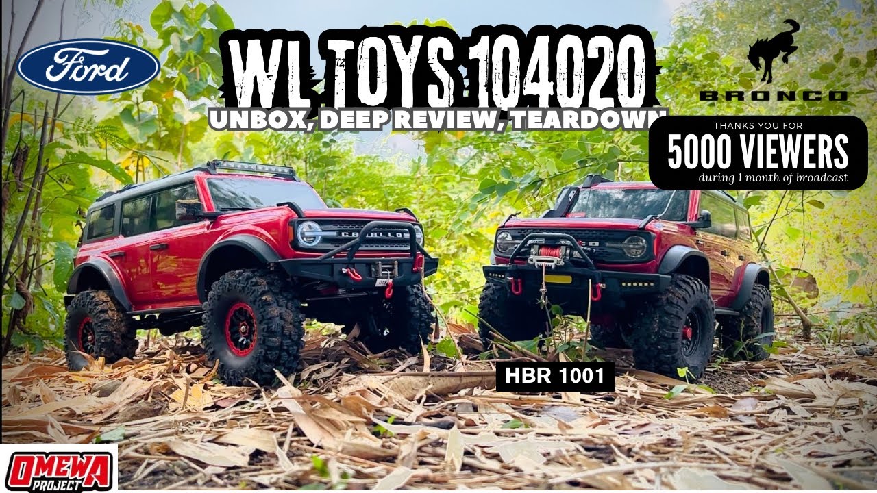 Новый WL Toys Liema 104020 Ford Bronco | Разборка, распаковка и глубокий обзор || #wltoys #trx4 #hbr