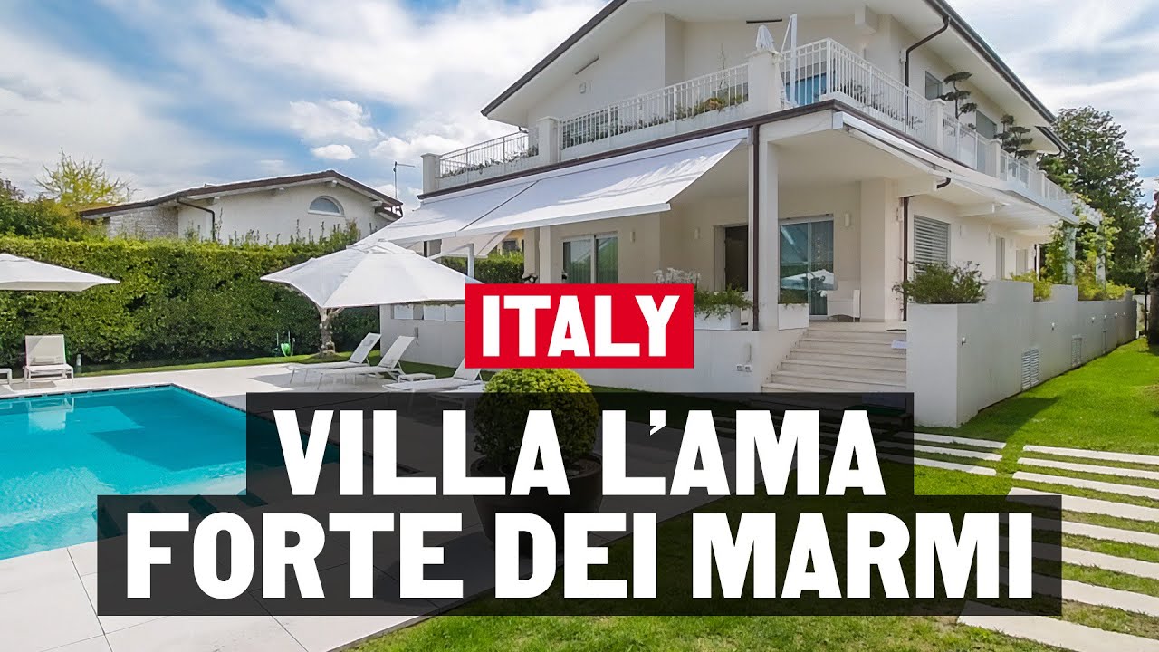 Living in Italy. Touring a luxury villa L'ama in Forte dei Marmi in Tuscany