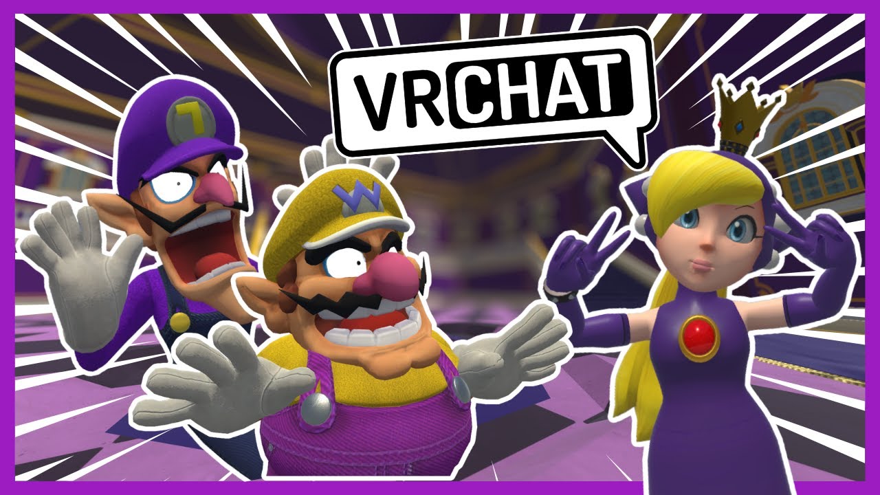 Waluigi & Wario Meet WAPEACH! (VR Chat)