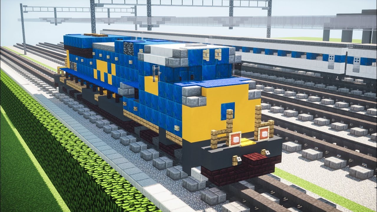 Обучающее видео по поезду Minecraft CSX EMD SD70ACe