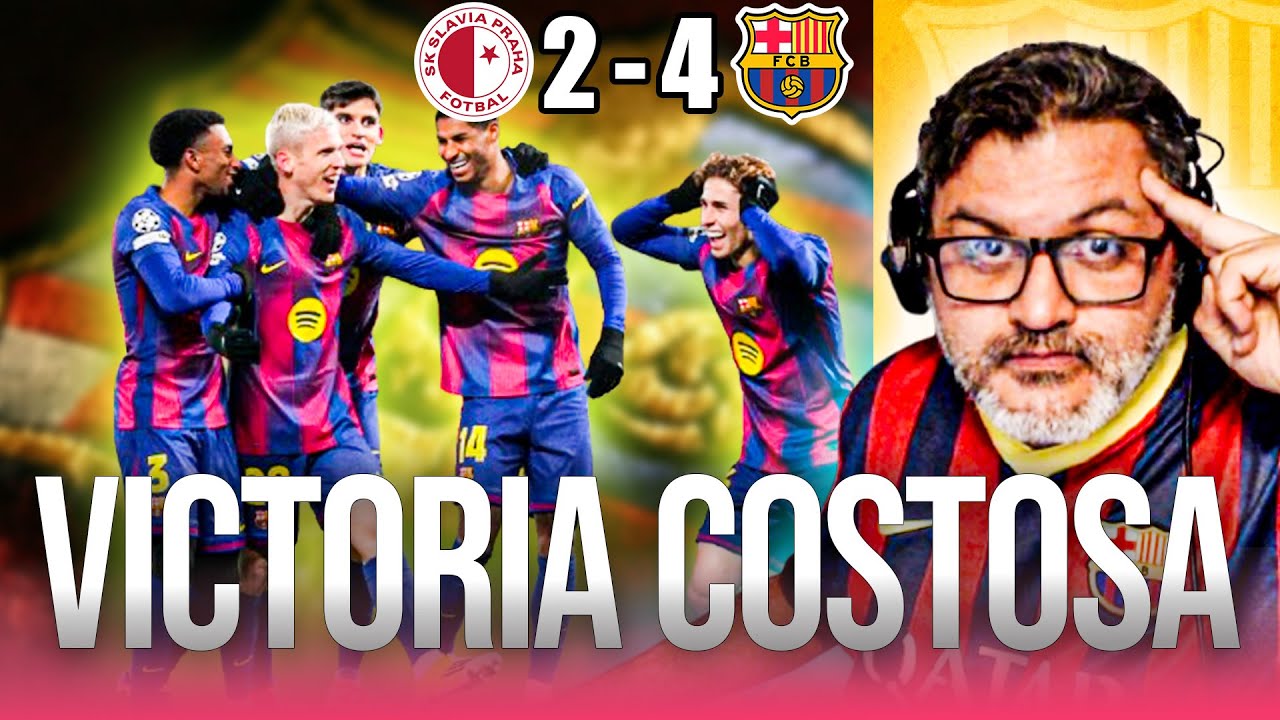 😳🧐 SLAVIA PRAGA 2 - 4 BARÇA / ¡PEDRI SE LESIONA!