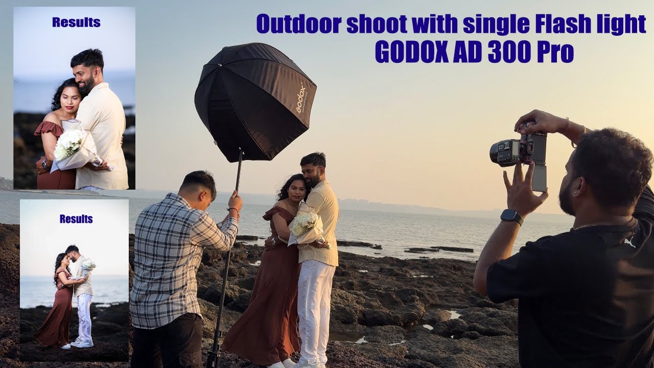 Outdoor shoot with Single flash light godox AD 300 Pro | Best Light for outdoor photography