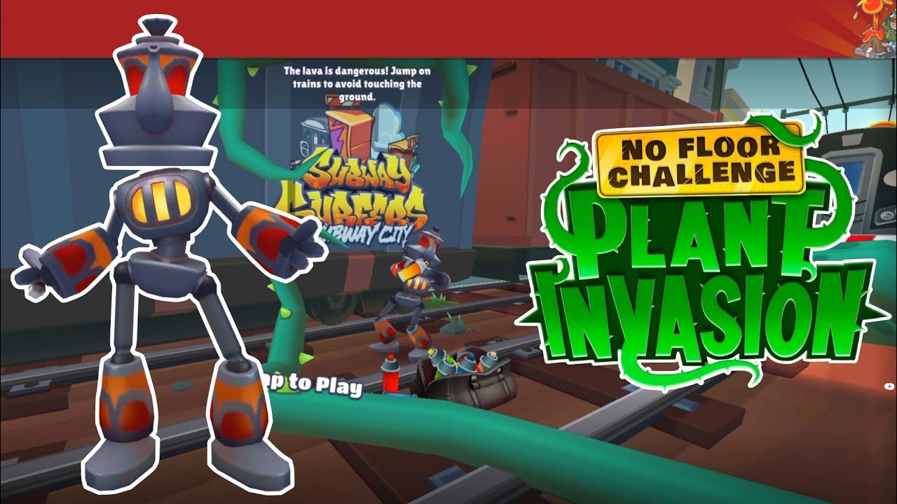New Plant Invasion No Floor Challenge!! in Subway City with Teabot Subway Surfers World Tour 2024