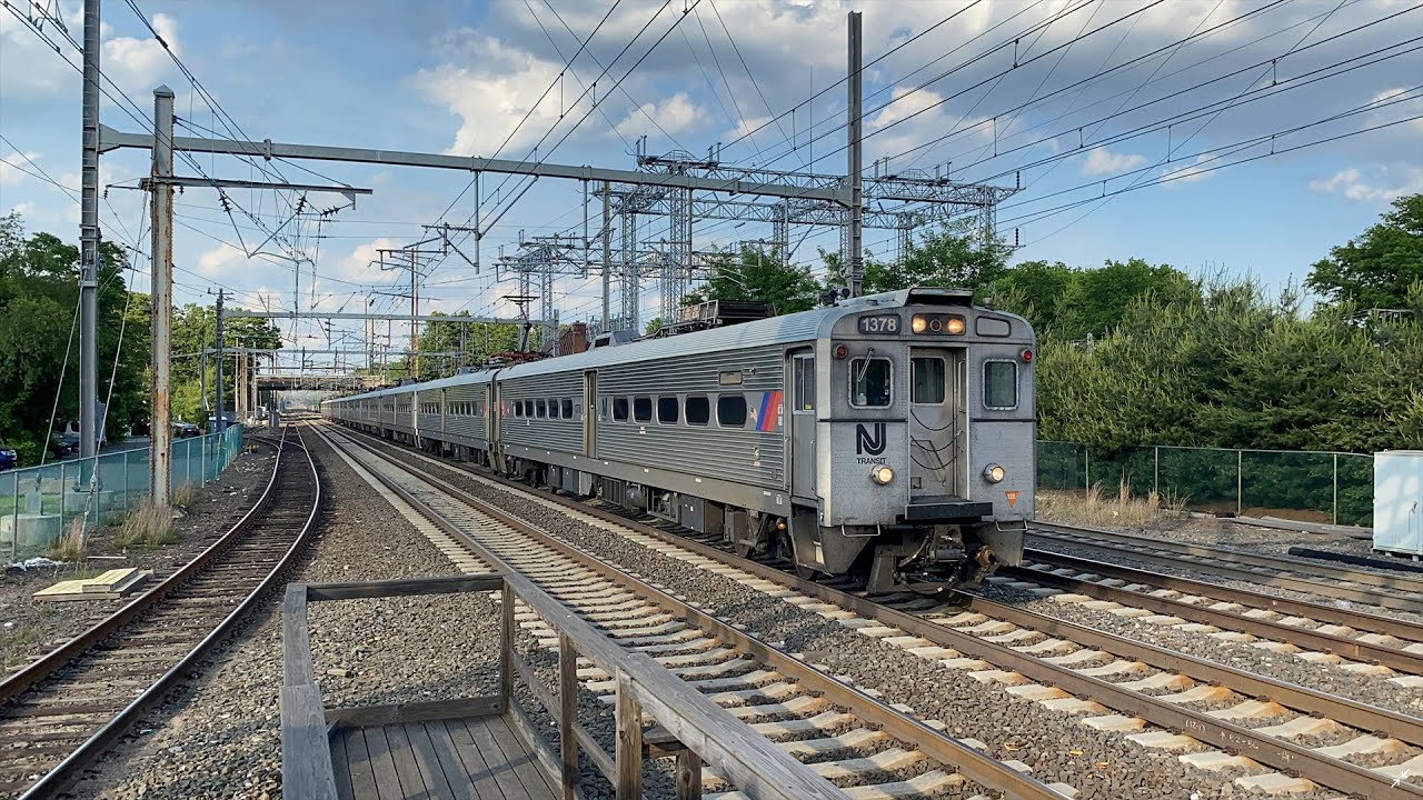 NJ Transit GE Arrow III MU Action Between Princeton Junction & Hamilton on The NEC (5/31/22)