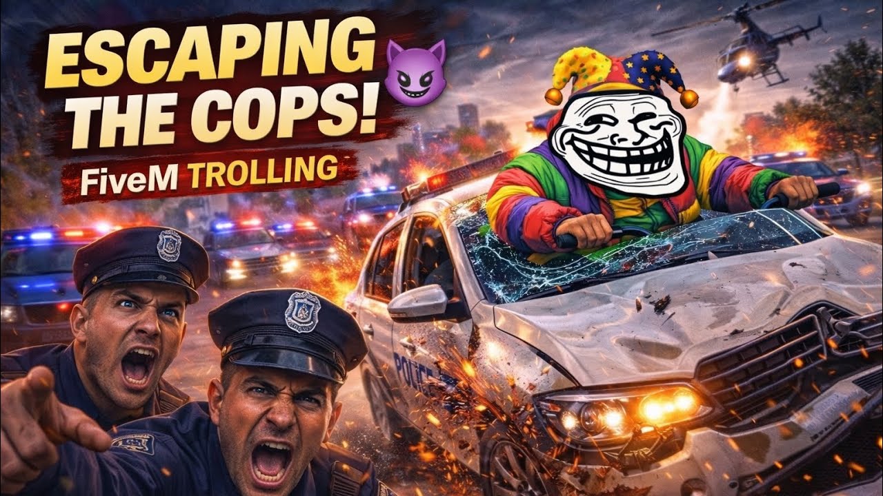 They Tried EVERYTHING to Catch Me… I Escaped Every Time 😭🚔(FiveM Trolling)