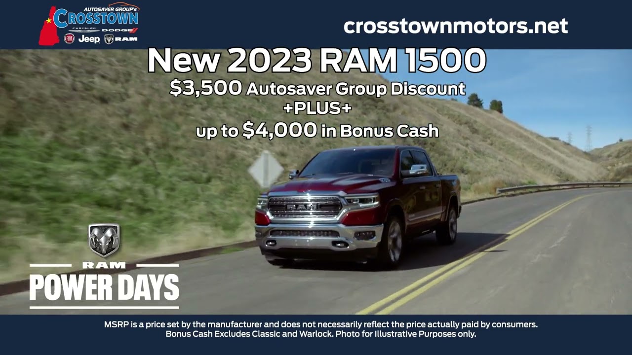 Crosstown Motors September New 2023 RAM 1500 Savings!