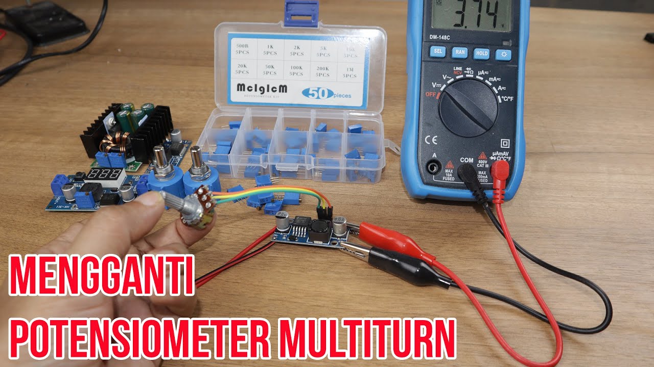Mengganti Potensiometer Multiturn dengan Potensio Biasa untuk Modul Step Down & Step Up