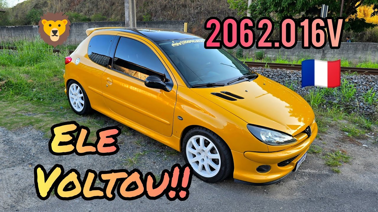 PEUGEOT 206 2.0 16V XU10J4RS j&aacute; est&aacute; de VOLTA!!!