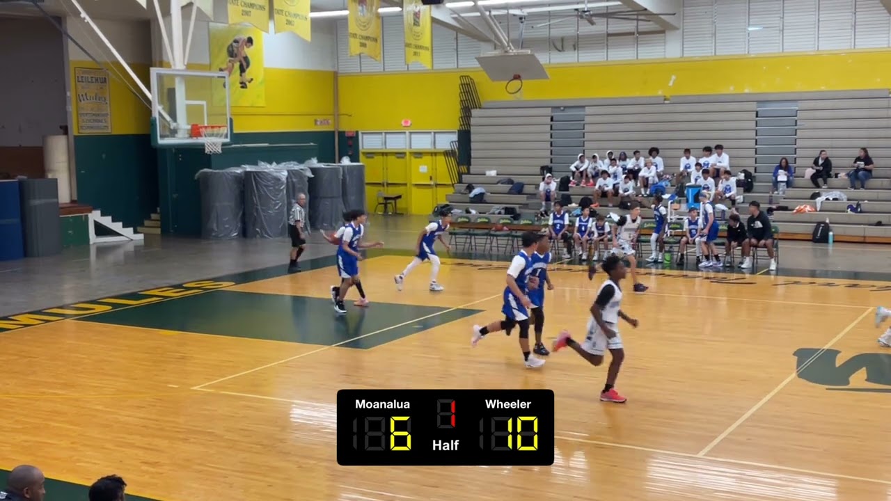 Moanalua VS Wheeler 7th grade basketball @ Leilehua HS Gym 1/13/2024