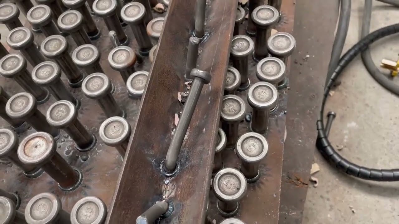 10x100 Shear Stud Welding on Angle Steel